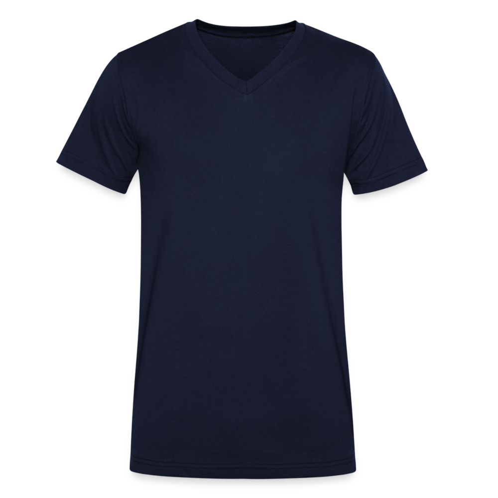 Men's Organic V-Neck T-Shirt - navy