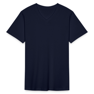 Men's Organic V-Neck T-Shirt - navy