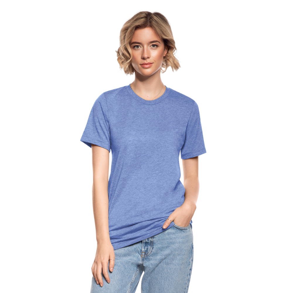 Unisex Tri-Blend T-Shirt by Bella & Canvas - heather blue