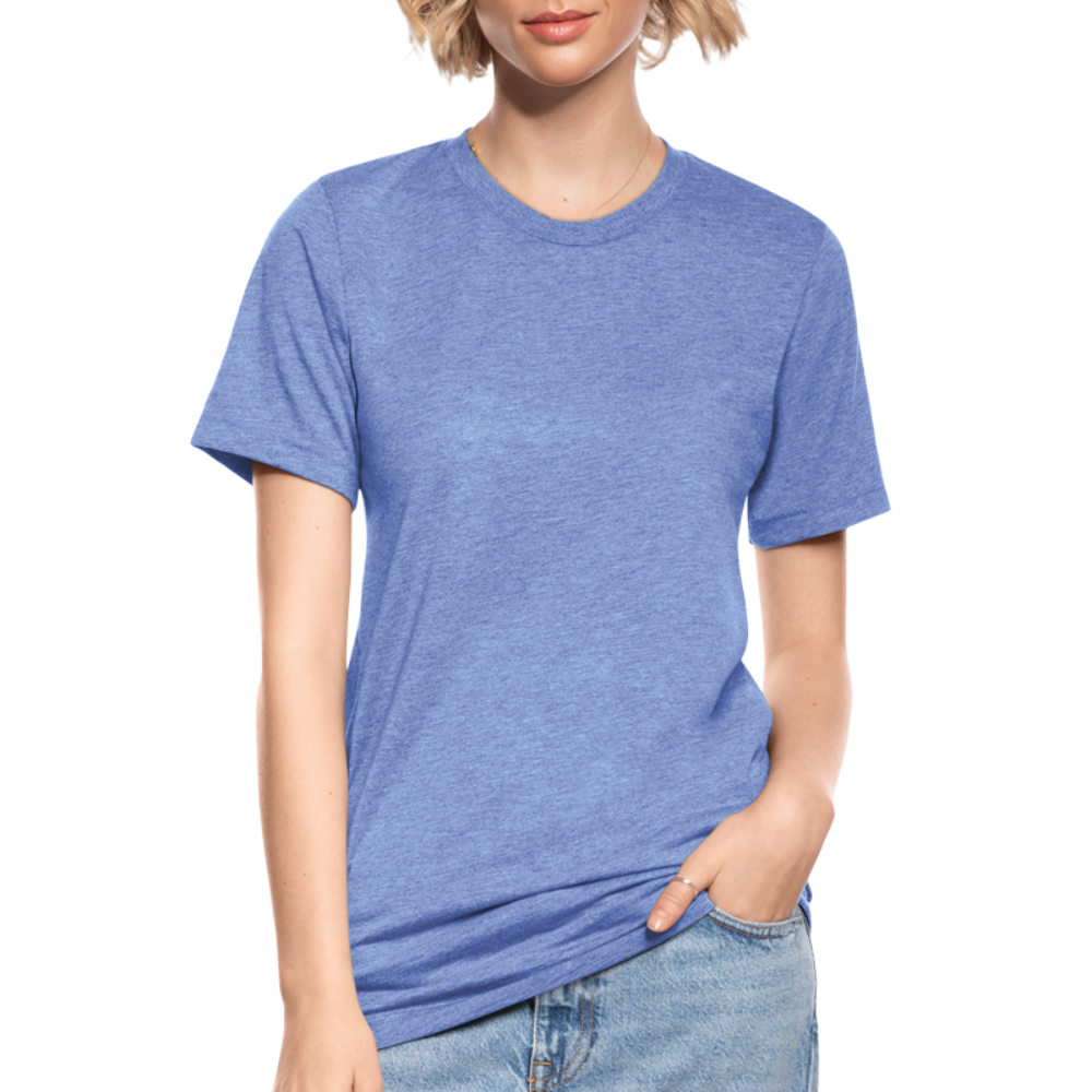 Unisex Tri-Blend T-Shirt by Bella & Canvas - heather blue