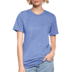 Unisex Tri-Blend T-Shirt by Bella & Canvas - heather blue