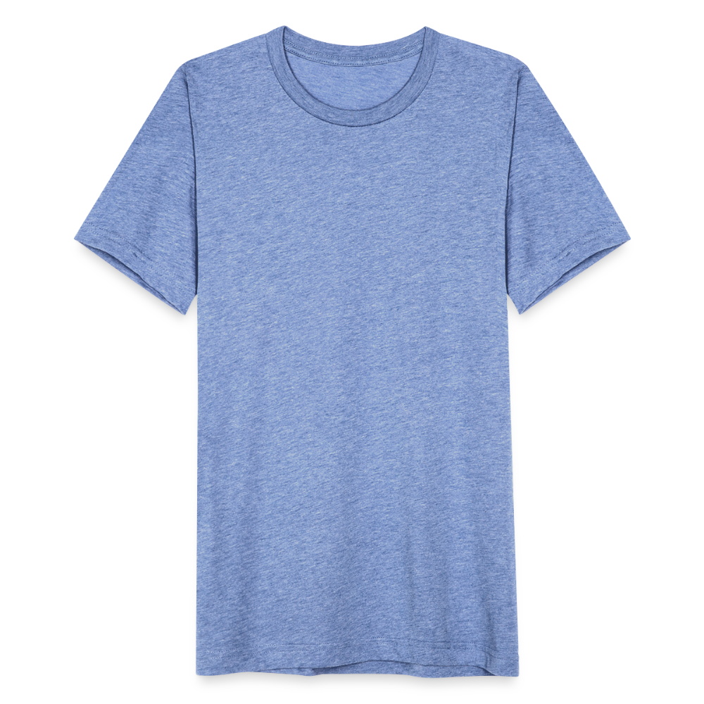 Unisex Tri-Blend T-Shirt by Bella & Canvas - heather blue