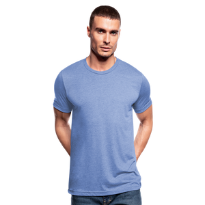 Unisex Tri-Blend T-Shirt by Bella & Canvas - heather blue