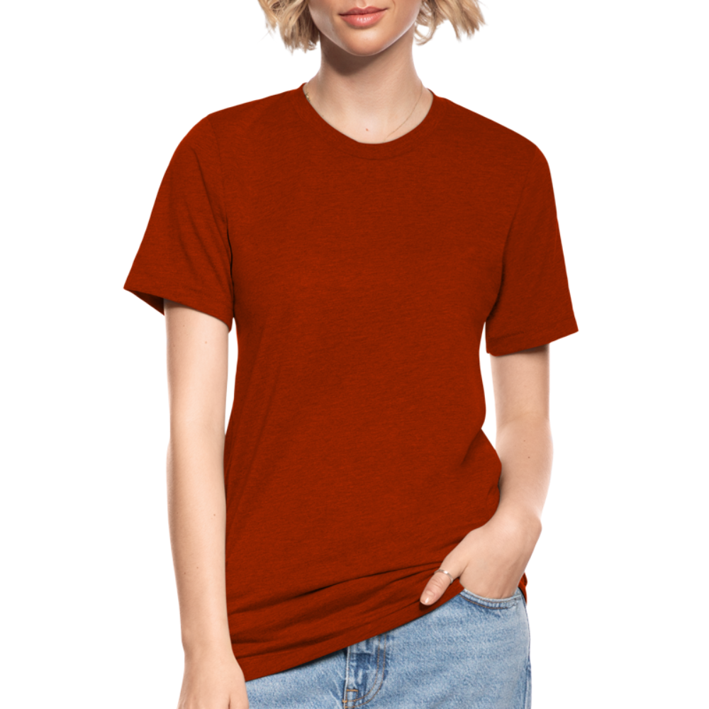 Unisex Tri-Blend T-Shirt by Bella & Canvas - heather brick