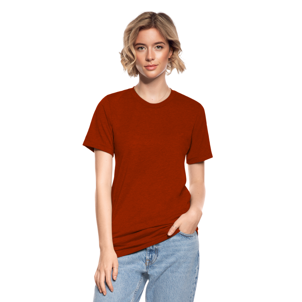 Unisex Tri-Blend T-Shirt by Bella & Canvas - heather brick