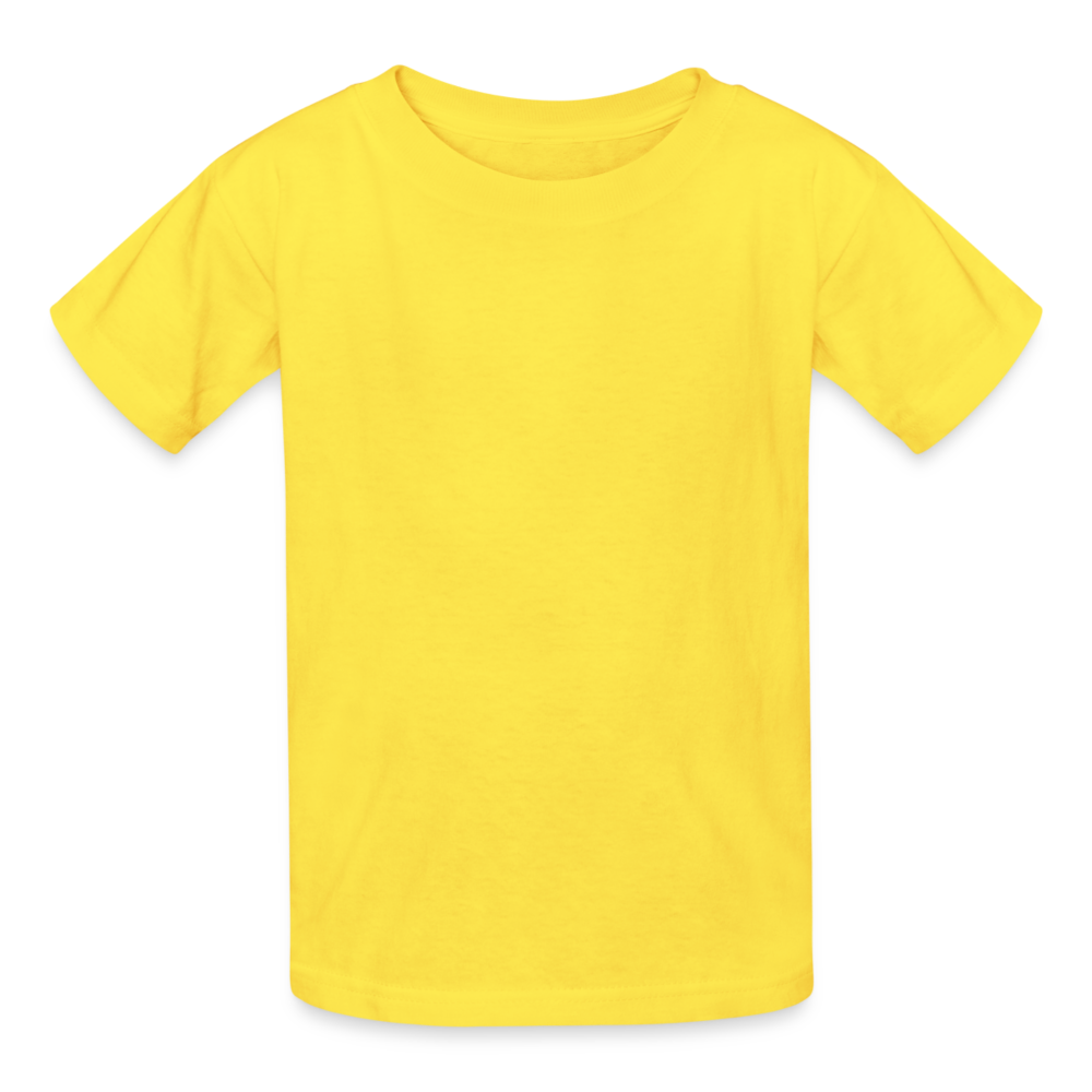 Kids T-Shirt by Russell - yellow