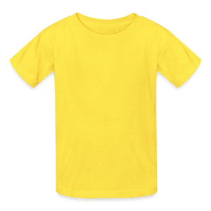 Kids T-Shirt by Russell - yellow