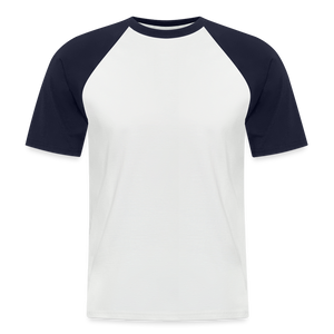 Men’s Baseball T-Shirt - white/navy