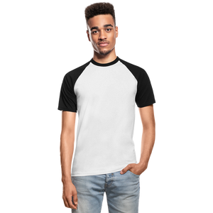 Men’s Baseball T-Shirt - white/black