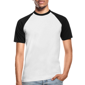 Men’s Baseball T-Shirt - white/black