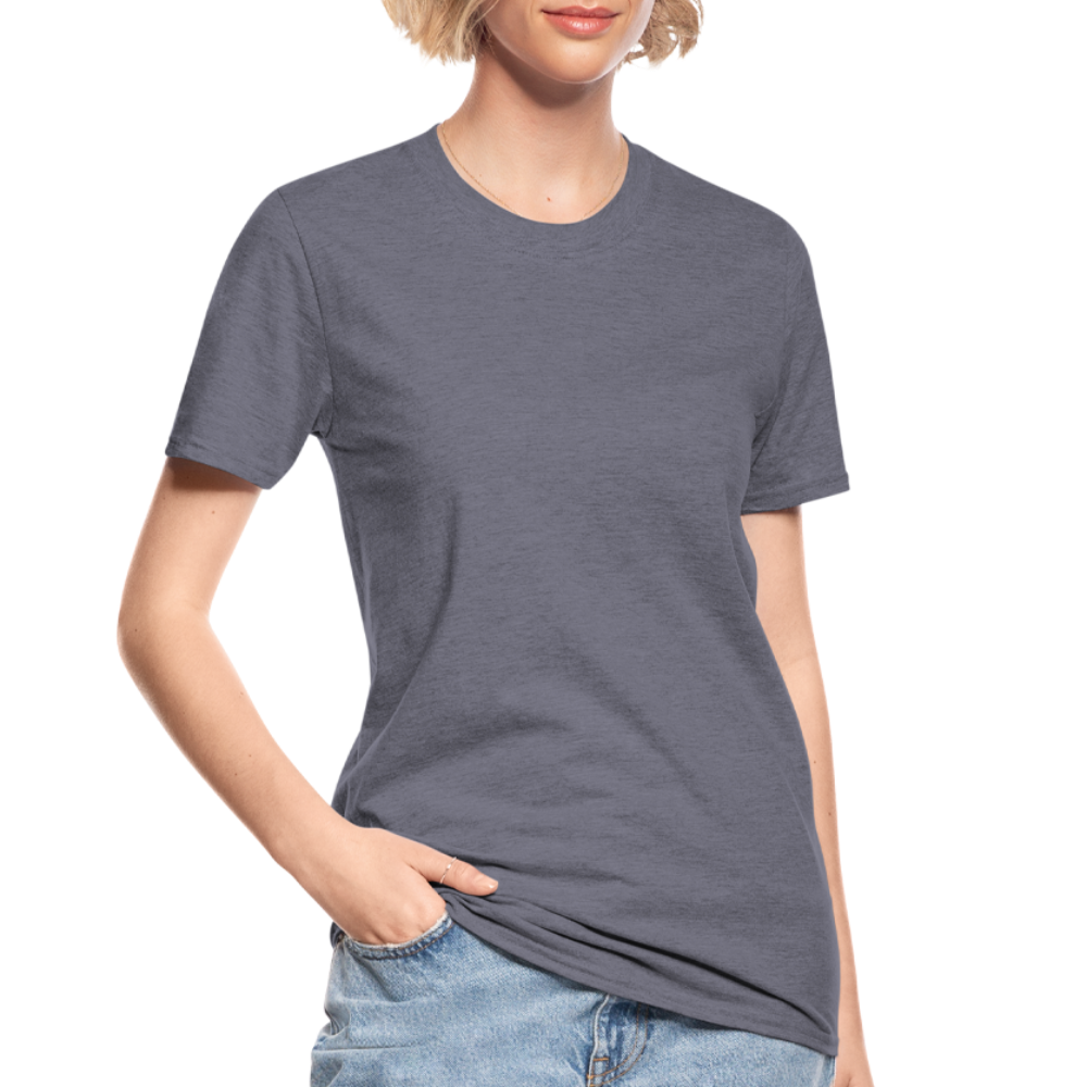 Unisex Polycotton T-Shirt | Gildan - heather navy