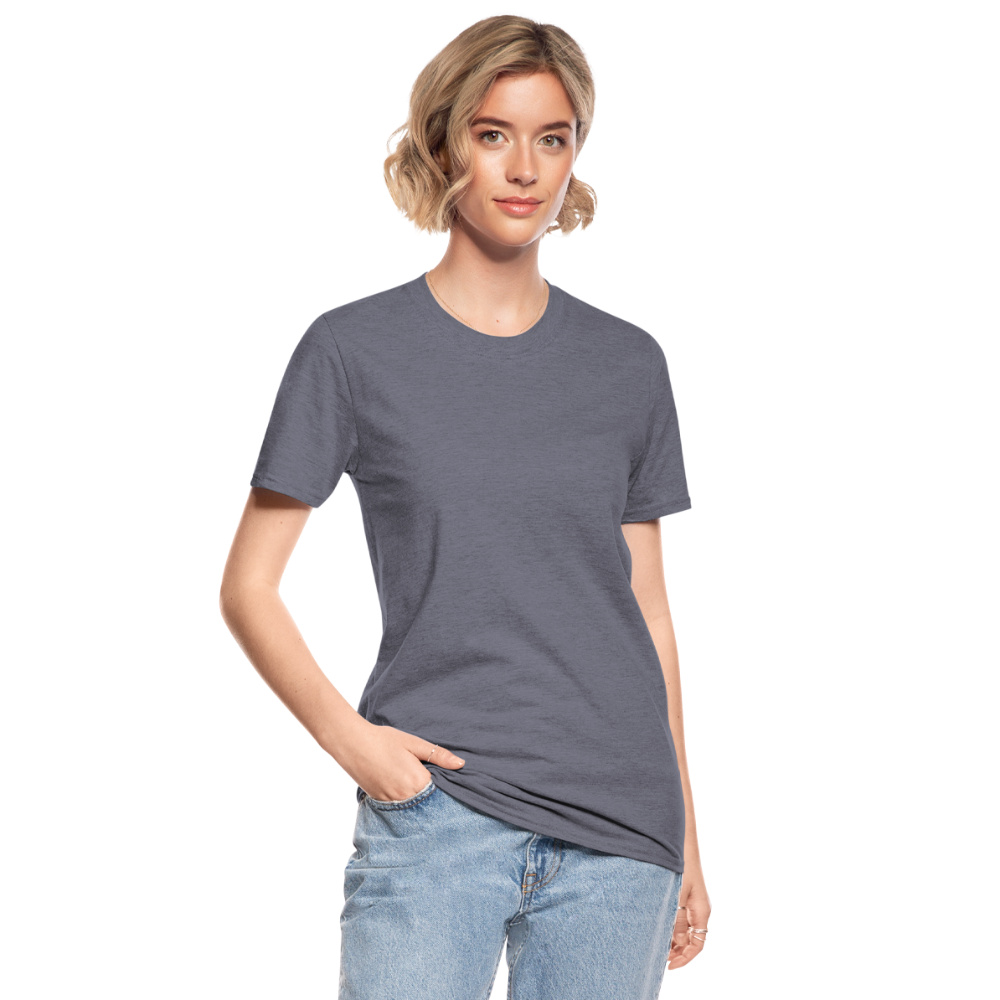 Unisex Polycotton T-Shirt | Gildan - heather navy