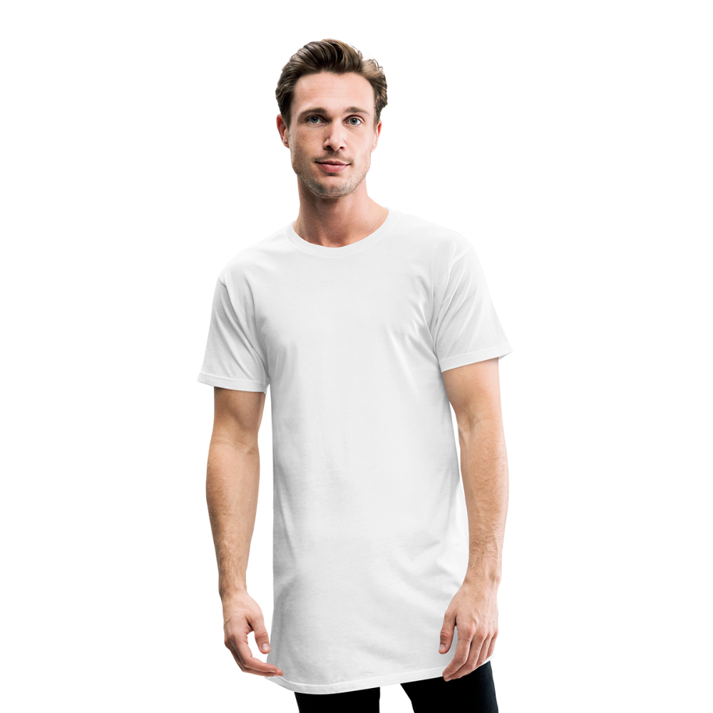 Men’s Long Body Urban Tee | Canvas - white