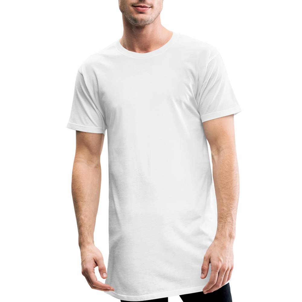 Men’s Long Body Urban Tee | Canvas - white