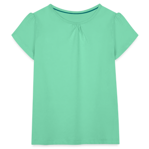 Girl’s T-Shirt with Ruffles | Spreadshirt 1271 - mint