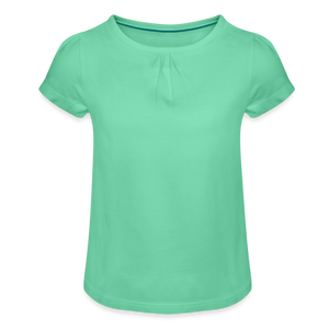 Girl’s T-Shirt with Ruffles | Spreadshirt 1271 - mint