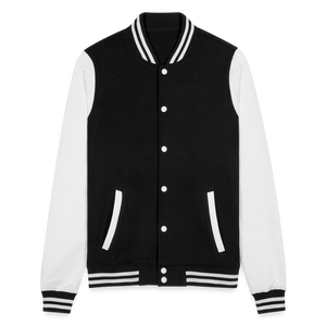 College Sweat Jacket - black/white