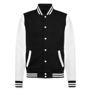 College Sweat Jacket - black/white