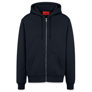 Organic Relaxed Hooded Jacket Made in EU - DARK NAVY