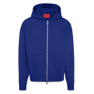 Heavyweight Oversized Organic Hooded Jacket Made in EU - Iconic Blue