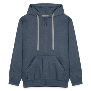 Men's Premium Hooded Jacket - heather denim