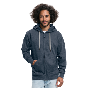 Men's Premium Hooded Jacket - heather denim