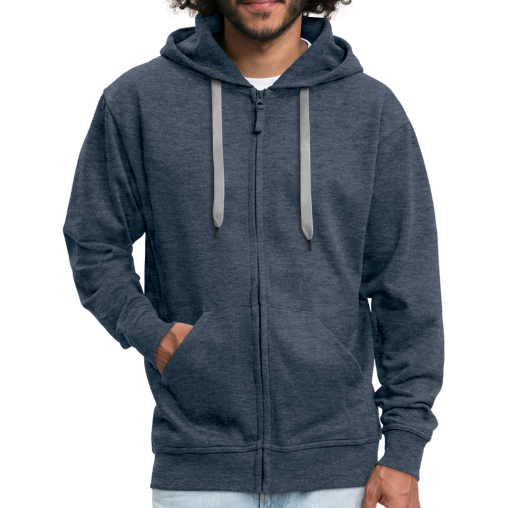 Men's Premium Hooded Jacket - heather denim