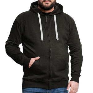 Men's Premium Hooded Jacket - charcoal grey