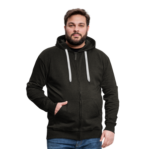 Men's Premium Hooded Jacket - charcoal grey