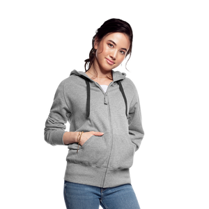 Women's Premium Hooded Jacket - heather grey