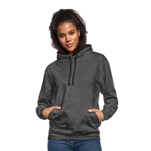 Contrast Colour Hoodie - charcoal/black