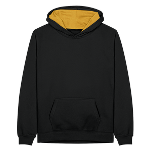 Teenager Contrast Hoodie - black/gold