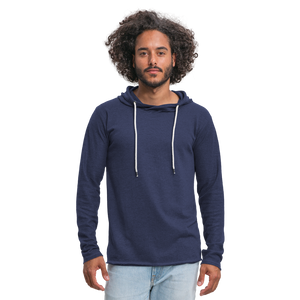 Light Unisex Sweatshirt Hoodie - heather navy