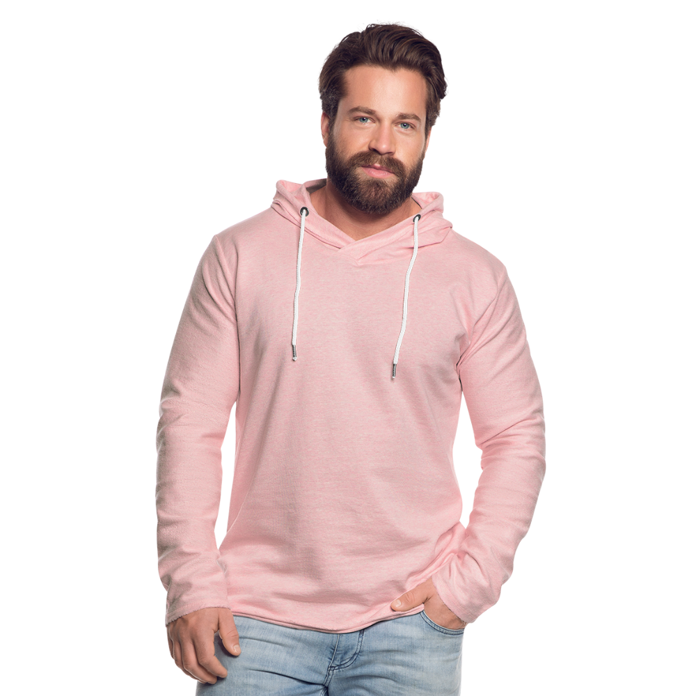 Light Unisex Sweatshirt Hoodie - cream heather pink