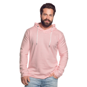 Light Unisex Sweatshirt Hoodie - cream heather pink