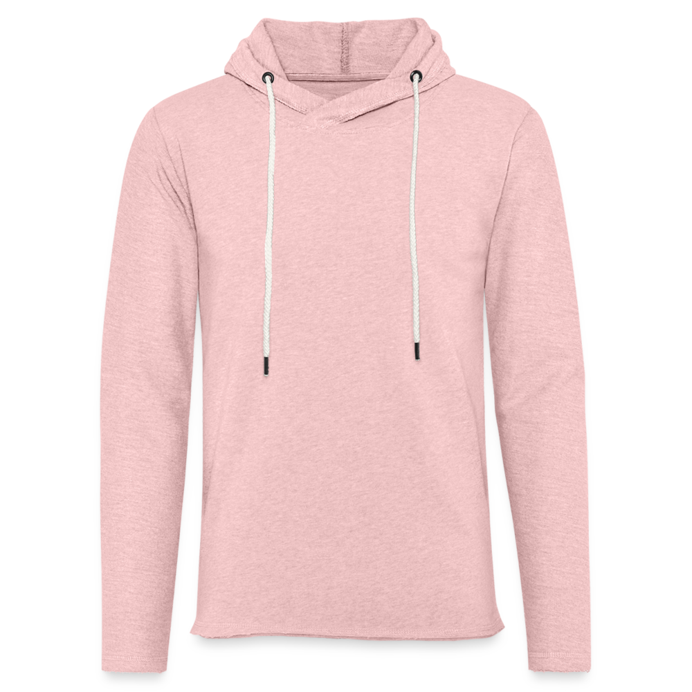 Light Unisex Sweatshirt Hoodie - cream heather pink