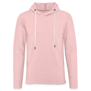 Light Unisex Sweatshirt Hoodie - cream heather pink