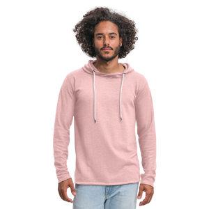 Light Unisex Sweatshirt Hoodie - cream heather pink