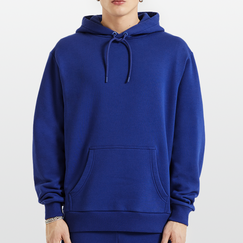 Organic Relaxed Hoodie Made in EU - Iconic Blue