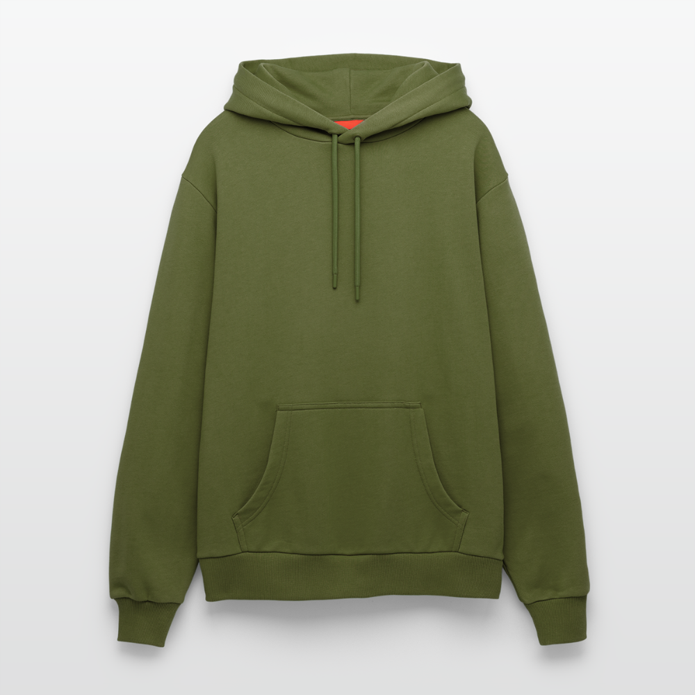 Organic Relaxed Hoodie Made in EU - MOSS GREEN