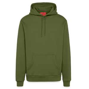 Organic Relaxed Hoodie Made in EU - MOSS GREEN