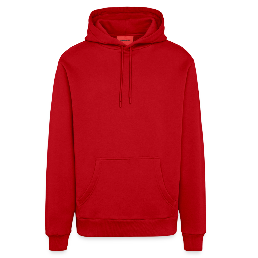 Organic Relaxed Hoodie Made in EU - red