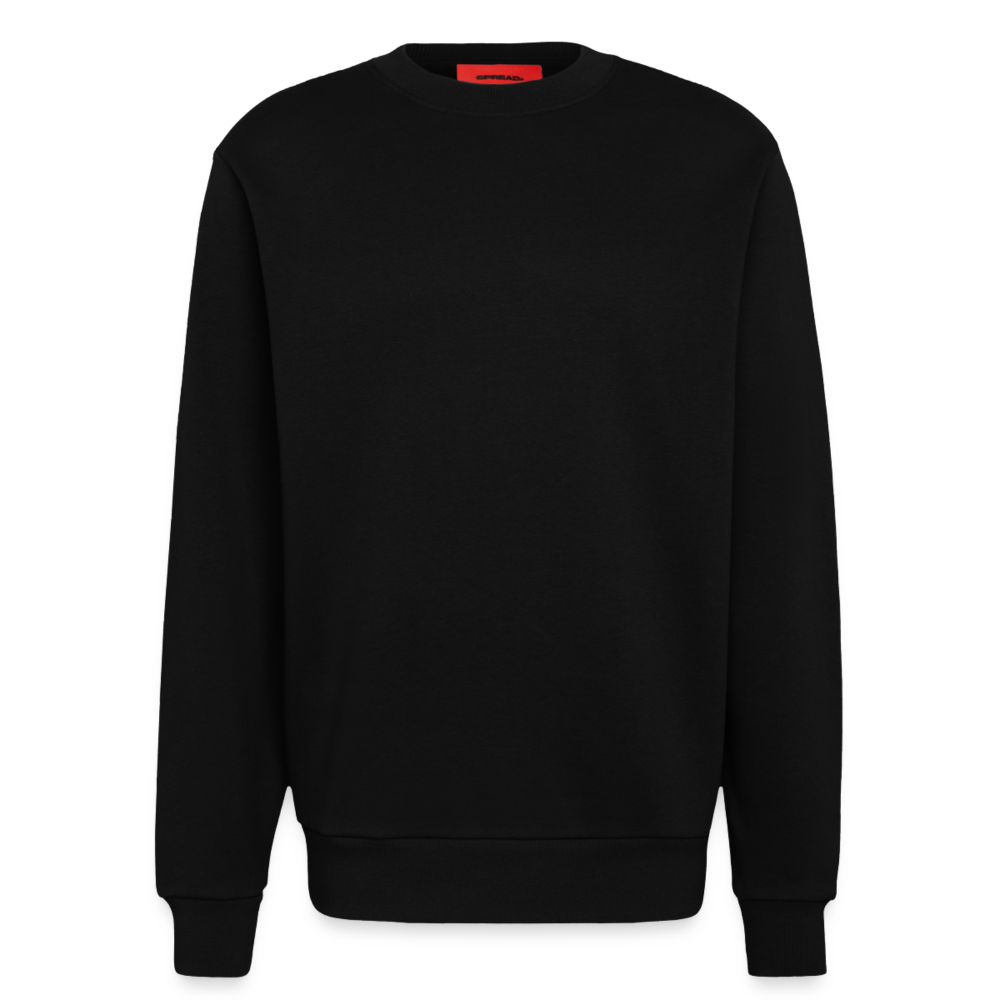 Organic Relaxed Crew Neck Made in EU - SOLID BLACK