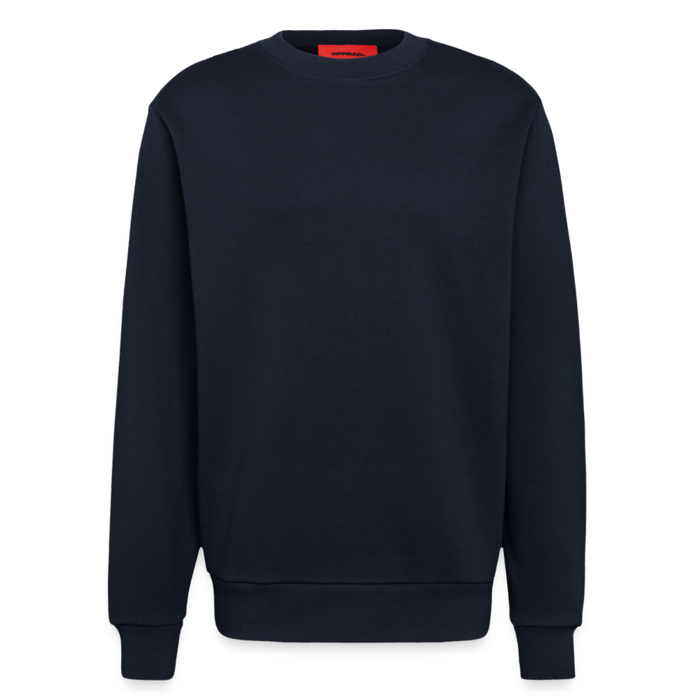 Organic Relaxed Crew Neck Made in EU - DARK NAVY