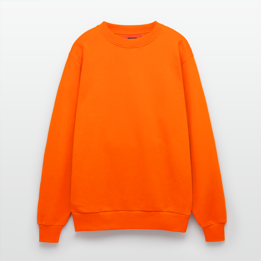 Organic Relaxed Crew Neck Made in EU - SUNSET ORANGE