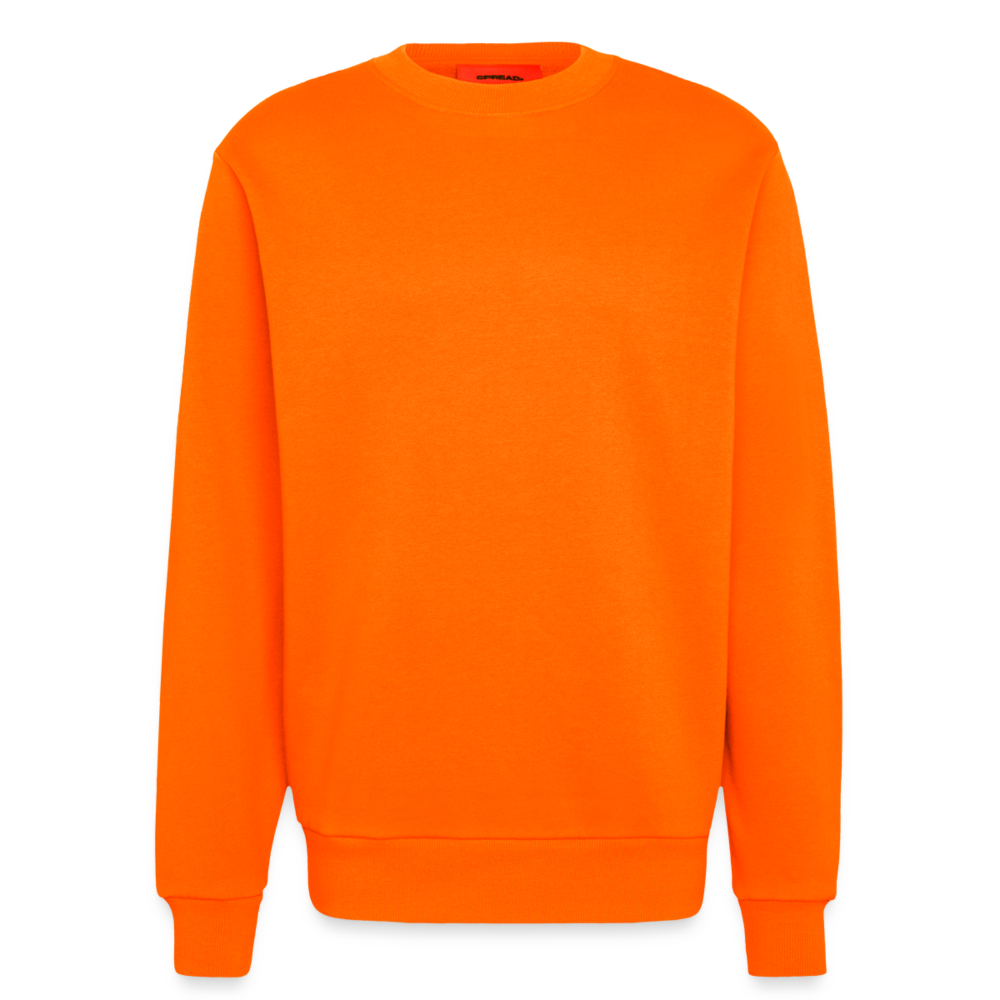 Organic Relaxed Crew Neck Made in EU - SUNSET ORANGE