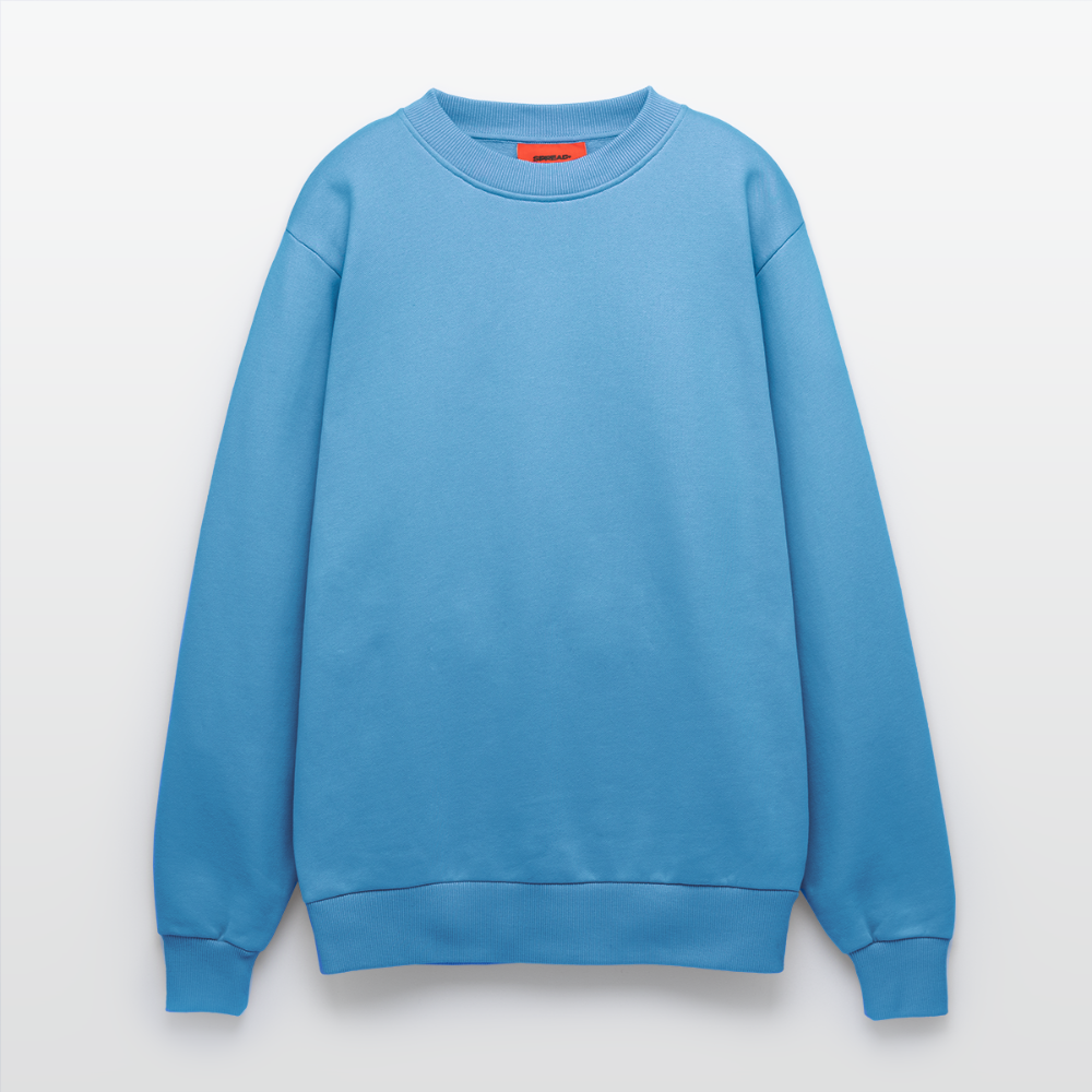 Organic Relaxed Crew Neck Made in EU -  Sol Blue