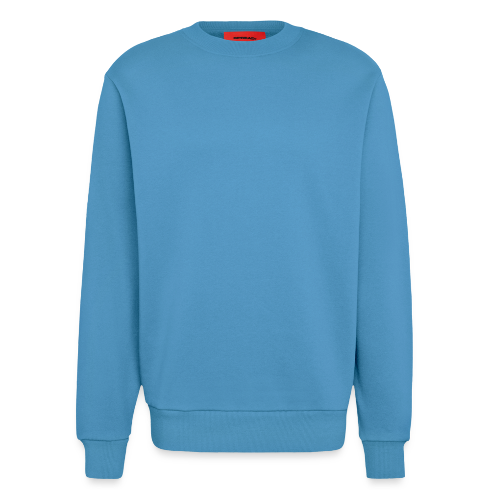 Organic Relaxed Crew Neck Made in EU -  Sol Blue