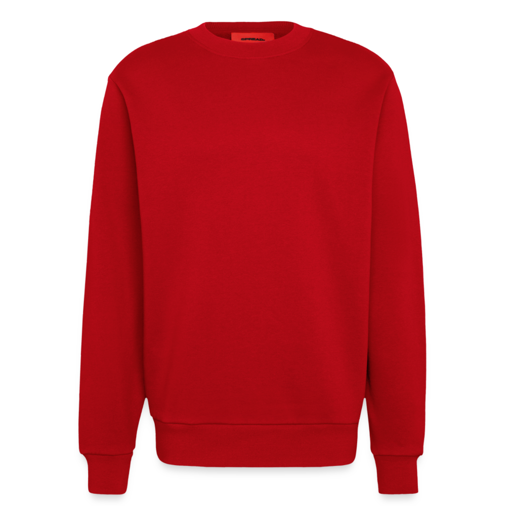 Organic Relaxed Crew Neck Made in EU - red