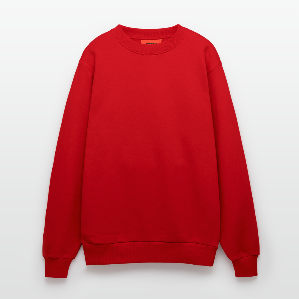 Organic Relaxed Crew Neck Made in EU - red